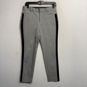 Banana Republic Solan Curvy Fit Gray Trouser Slack Pants 4 Cotton Rayon Stretch